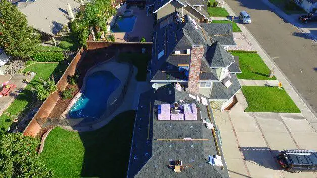 Completed shingle roof replacement on a Ripon, CA home by NuShake Roofing