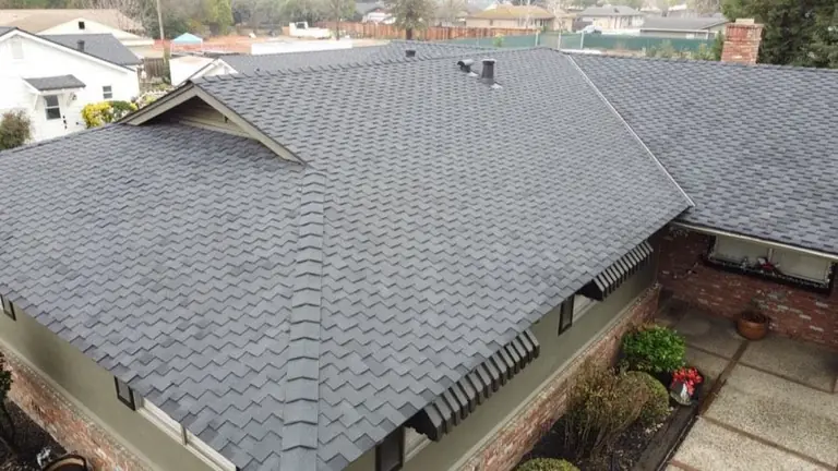 Residential re-roof completed by NuShake Roofing