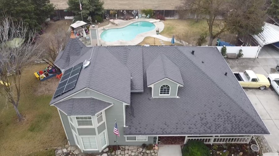 Roof tear-off and underlayment in progress