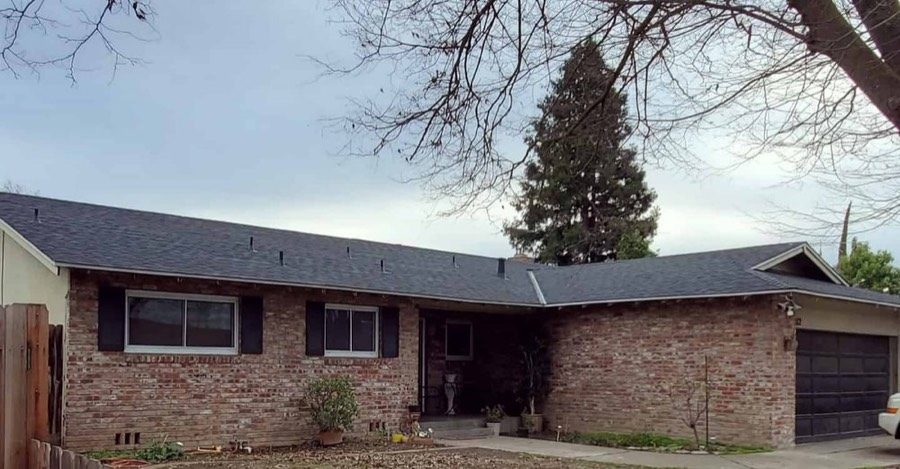 New low-slope roof finished by NuShake